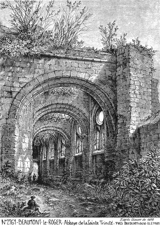 N 27061 - BEAUMONT LE ROGER - abbaye de la ste trinit